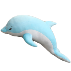 돌고래 바디필로우 인형 임산부바디필로우 긴배게, 블루