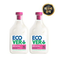 에코버 섬유유연제 뉴 치자꽃&바닐라향 본품, 750ml, 2개