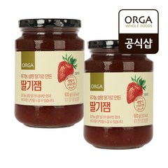 ORGA 올가 유기농 설향딸기로 만든 딸기잼 600gx2병, 2병, 600g