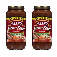 하인즈 홈 스타일 그레이비 소스 510g 2팩 비프 Heinz Home-Style Savory Beef Gravy 18 oz Jar, 2개