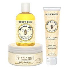 버츠비 임산부 세트 마마비 콜렉션 벨리 버터 바디 오일 다리 레그 풋 크림 BURTS BEES Mama Bees Relaxation Collection, 1개