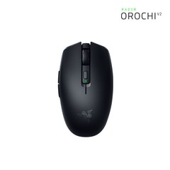 RAZER 레이저 오로치 V2 초경량 무선 마우스 국내 정발 AS, Orochi V2, 블랙