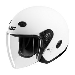 HJC 홍진헬멧 CL-33 + 헬멧 클리너 오토바이 헬멧 오픈페이스 바이크 스쿠터, 화이트