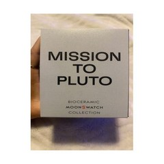 스와치 Mission To Pluto 42 mm Gray Bio세라믹 케이스 with Black Strap...