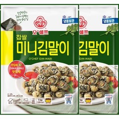 [오뚜기] 오쉐프 찹쌀 미니김말이 (1kg) x 2봉, 단품