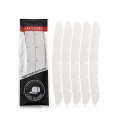 [클린햇] 캡가드 화이트 골프모자 땀 흡수 패드 화장품 얼룩 변색 오염 방지 라이너 (5세트 50개입)