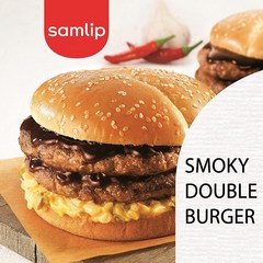 삼립 스모키더블버거 냉동 햄버거 + 은나노or친환경아이스팩, 10개