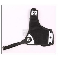 양궁 가슴 체스트 가드 프로텍터 보호대 훈련 통기성 활 어깨, S, 블랙 화이트