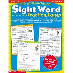 100 Write-And-Learn Sight Word Practice Pages 페이퍼북, Scholastic Teaching Resources