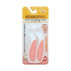 EDISONmama KJC 에디슨 마마 (EDISON mama) 포크 & 스푼 BABY 피치 오른손용 9개월경부터 대상