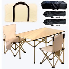 바른광 캠핑 의자 테이블 2인 세트, 2인 세트(의자2p+테이블1p+수납백)