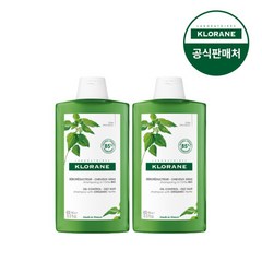 [클로란] [공식] 네틀 노세범 샴푸 400ml 2개(피지 유분케어), 상세 설명 참조