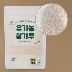 잼먹프로젝트 유기농 중기이유식 쌀가루 백미 200g, 중기이유식 백미가루 200g, 1개