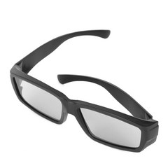 3D안경 영화감상 AR VR 스마트 클립 원형 편광 수동 3D 스테레오 안경 블랙 H4 TV 리얼 D 시네마, 한개옵션0
