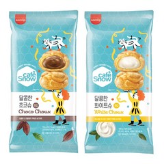 삼립 냉동 카페스노우 아이스슈 8개입 초코 화이트 2봉+2봉 총32개, 2개, 150g