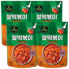 비비고 쌀떡볶이, 4개, 575g