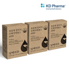 담백하루 초임계 알티지 오메가3 에센스 1000 1개월, 30정, 3개