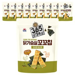 닭가슴살 꼬꼬칩 김스틱 고소한맛 25g 10개