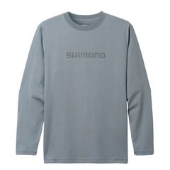 시마노 낚시 티셔츠 긴발 상의 코튼 로고 롱 슬리브 SH 011V 5컬러, 블루그레이