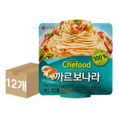 롯데푸드 쉐푸드 스파게티 까르보나라 220g 12개