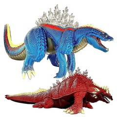 TwCare Set of 2 Godzilla Legendary Fire Shin Figure Fl아미ng King The Monsters Toys Movable Joints Bu, Godzilla Terrestris & Amphibia