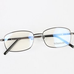 더브릴레 튼튼한 티타늄 직사각 사각 안경테 자외선 블루라이트 차단 렌즈 안경