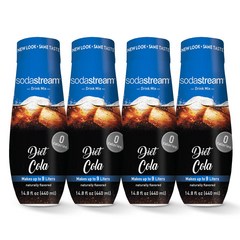 소다스트림 제로 콜라 시럽 원액 드링크 믹스 440ml 4팩 sodastream SodaStream Diet Cola, 1세트