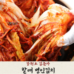 강원도김춘자할매명인김치 배추김치 포기김치 김장김치, 5kg, 1개
