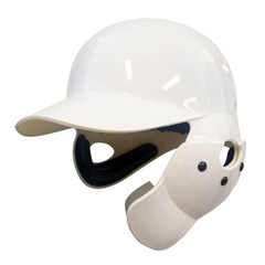 엑스필더 흰색 유광 양귀 검투사 헬멧 WH 마우스가드 탈착 가능 (마우스가드 20 000원 포함), 좌귀(우타자) 유광 흰색, 1개