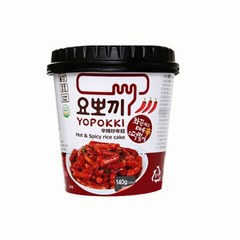 요뽀끼 매콤달콤 떡볶이 컵, 140g, 16개