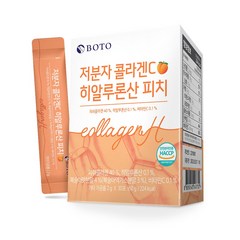 보뚜 저분자 콜라겐C 히알루론산 피치 30p, 60g, 10개