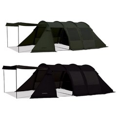 코베아 몬스터 터널식 투룸 거실형 텐트 캠핑용품 GO, 블랙, 블랙