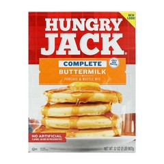 Hungry Jack 컴플리트 버터밀크 팬케이크 and 와플 믹스 907 g, 907g, 1개