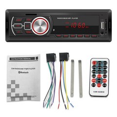 새로운 5209E 1DIN 자동차 라디오 스테레오 블루투스 호환 오디오 음악 스테레오 자동차 MP3 멀티미디어 플레이어 USB/TF/AUX-IN 시계 디스플레이, 하나