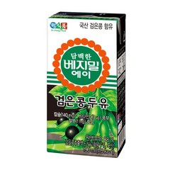 담백한 베지밀 에이 검은콩 두유, 190ml, 80개