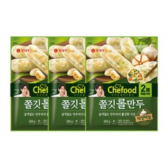 [롯데푸드] Chefood 쫄깃롤만두 360gx6개, 360g, 6개