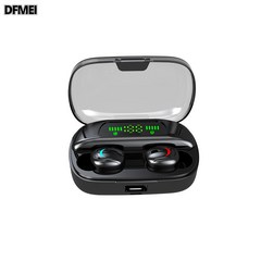 DFMEI H26 스포츠 비즈니스 블루투스 이어폰 S11 인이어 TWS 디지털 디스플레이 s670 이어폰, H26 블랙—박스