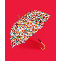 WIGGLE 위글위글 우드 장우산 Popcorn Flower Wood Umbrella PWIKR450249