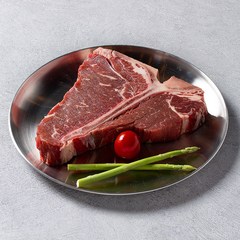 정육감 토마호크 우대갈비 티본 엘본 포터하우스 스테이크 캠핑 바베큐, 650g, 1개