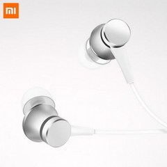 100% 원래 Xiaomi 이어폰 인 이어 이어폰 피스톤 신선한 버전 휴대 전화 MP4 MP3 PC 용 마이크가있는 다채로운 이어폰, 하얀, 하얀색, 하나
