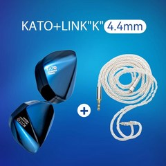 수월우 MOONDROP Mo 카토 이어폰 다이나믹 이어 버드 교체형 사운드 노즐 고품질 분리형 2Pin 표준 케이블 포함, [10] KATO Blue-K 4.4, 10.KATO Blue-K 4.4