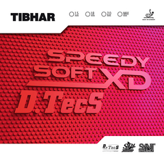 티바 숏핌플 러버 스피디 소프트 XD 디텍스, 2.0mm, 빨강