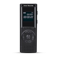스마트 디지털 음성 전문가 활성화된 녹음기 휴대용 사운드 오디오 녹음 디카폰 MP3 녹음기 키트, 16GB