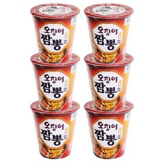 농심 오징어짬뽕 소컵 67g, 65g, 6개