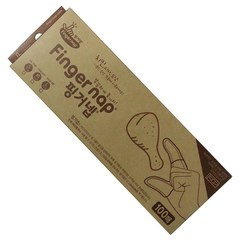 가온에이스 핑거넵(100매) 손가락 위생장갑 핑거냅, (M)성인용일반, 1개