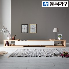 동서가구 착불 이자벨 2400 거실장 DF910389, 그레이