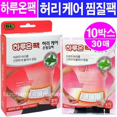 하루온 하루온팩 허리케어 온찜질팩 허리찜질팩(3개입), 10박스