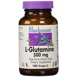 블루보넷 L-글루타민 500mg 브이캡 글루텐 프리 비건, 1개, 100개입