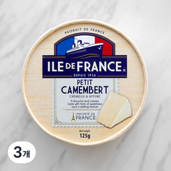 일드프랑스 쁘띠 카망베르 치즈, 125g, 3개