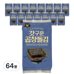 만전김 갓구운 곱창돌김 도시락김, 5g, 64봉